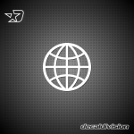 World Globe Sticker